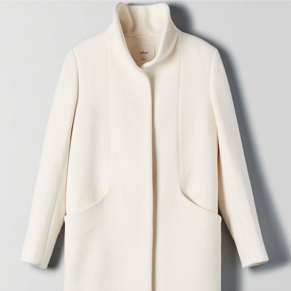 Wilfred Cocoon Coat XL Snowfall White